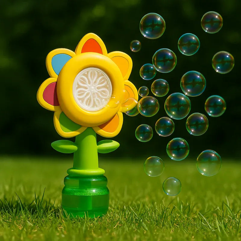 Seven-color Flower Bubble Machine